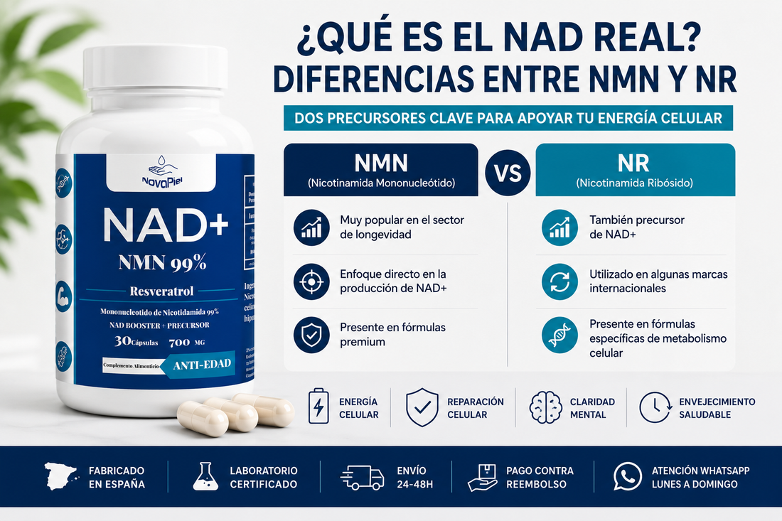 ¿Qué es el NAD real? Diferencias entre NMN y NR explicadas de forma sencilla