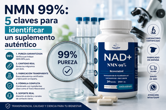 NMN 99%: cómo saber si un suplemento es auténtico antes de comprar