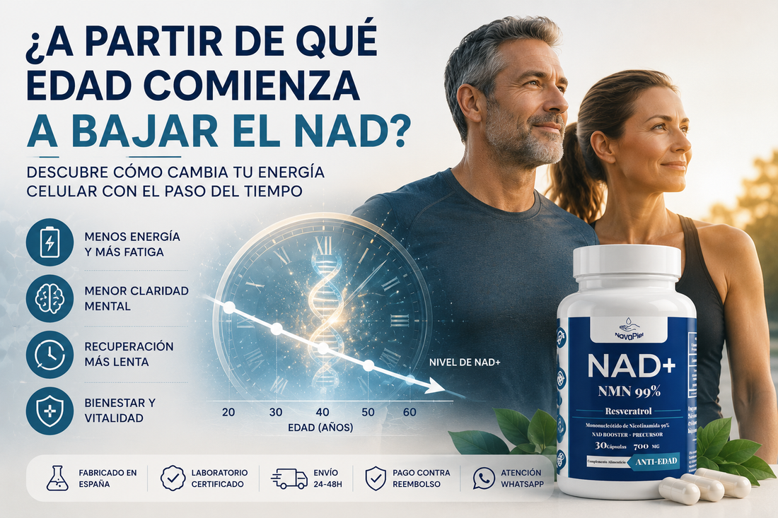 ¿A partir de qué edad comienzan a bajar los niveles de NAD de forma natural?