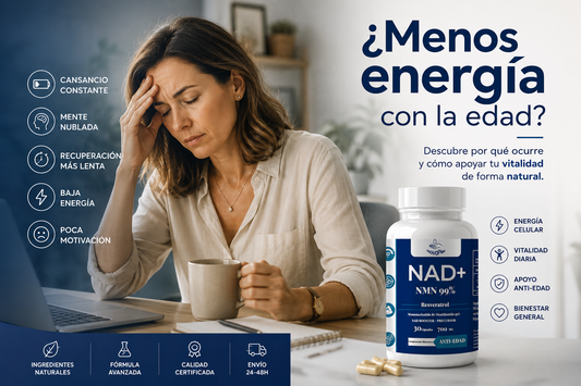 ¿Por qué muchas personas sienten menos energía con el paso de los años?