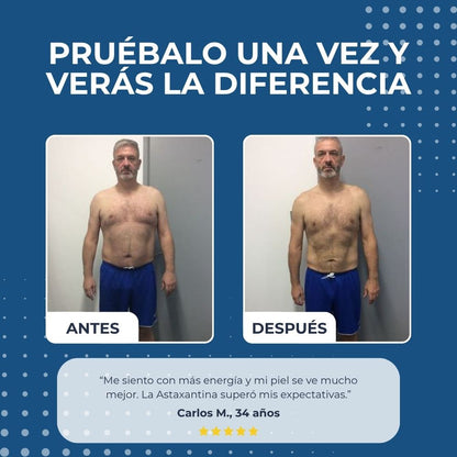 Astaxantina-Antioxidante Natural. 120 Cápsulas 4mg