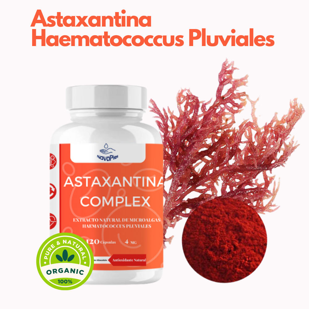 Astaxantina-Antioxidante Natural. 120 Cápsulas 4mg